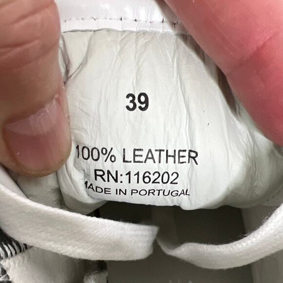 Zadig & Voltaire ZV1747 High Flash White Leather Sneakers SZ FR39/US 8 Womens - Picture 10 of 11